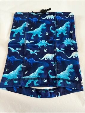 Kids Blue Dinosaur Face Mask Neck Gaiter
